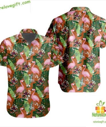 Arizona Coyotes Hawaiian Shirt Flamingo Button Up Lv3907942D4D17353