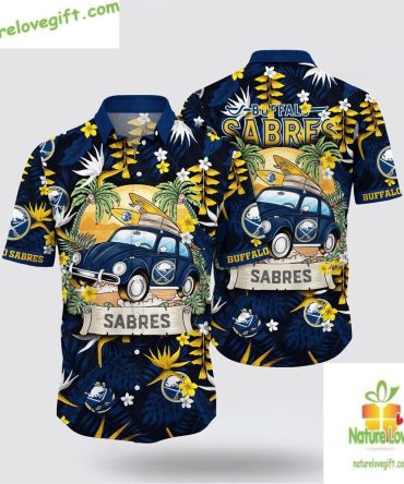 Buffalo Sabres Hawaiian Shirt Tropical Summer Travel Shirt Lv7R0Vad5K