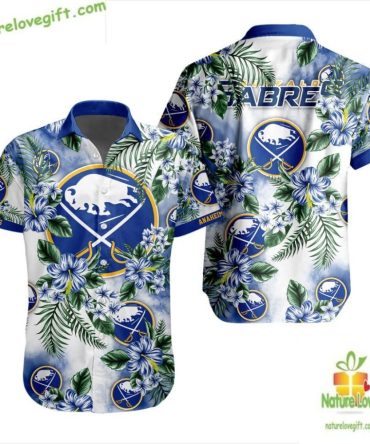 Buffalo Sabres Hawaiian Shirt Hockey Button Up Lv18821