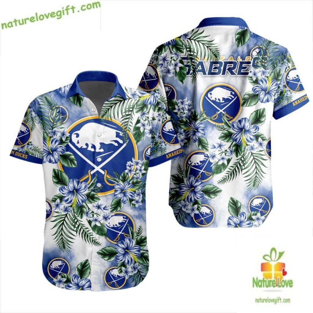 Buffalo Sabres Hawaiian Shirt Hockey Button Up Lv18821