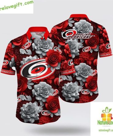 Carolina Hurricanes Hawaiian Shirt Tropical Aloha Shirt Summer Lv E4Shzhr1