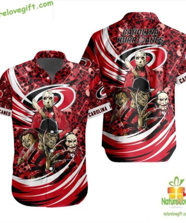 Carolina Hurricanes Hawaiian Shirt Halloween Hockey Fan Gift Lv6E22Fdd4Cad97B64