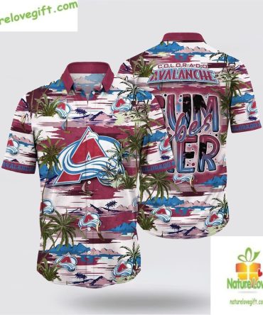 Colorado Avalanche Nhl Hawaiian Shirt Tropical Summer Fan Gear