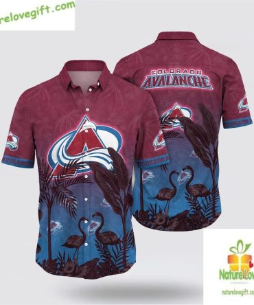 Colorado Avalanche Nhl Hawaiian Shirt Tropical Flamingo Summer
