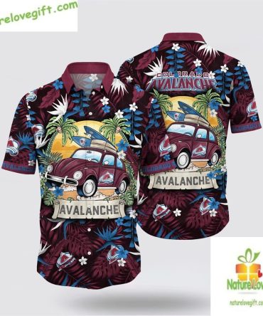Colorado Avalanche Tropical Hawaiian Shirt Summer Travel Lv578Ye2Pg