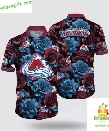 Colorado Avalanche Nhl Hawaiian Shirt Tropical Summer Design Lv Mzj3Bzli