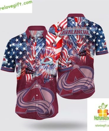 Colorado Avalanche Nhl Hawaiian Shirt 4Th Of July Summer Fan Gear