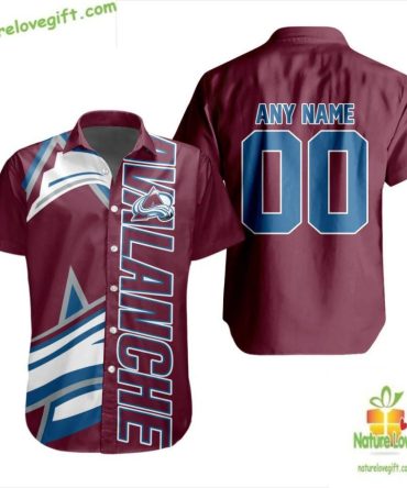 Colorado Avalanche Hawaiian Shirt Hockey Team Aloha Button Down