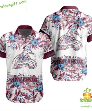 Colorado Avalanche Nhl Hawaiian Shirt Tropical Hockey Fan Gift Lv7B1673D37D3Bfb87