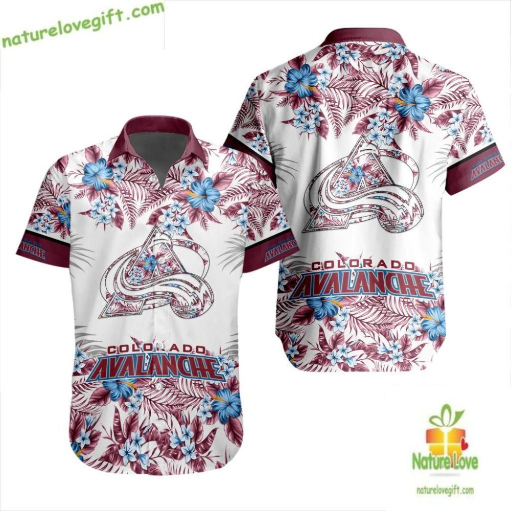 Colorado Avalanche Nhl Hawaiian Shirt Tropical Hockey Fan Gift Lv7B1673D37D3Bfb87