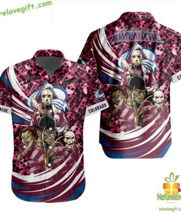 Colorado Avalanche Hawaiian Shirt Halloween Hockey Fan Gift Lv381081A254Cd67D8