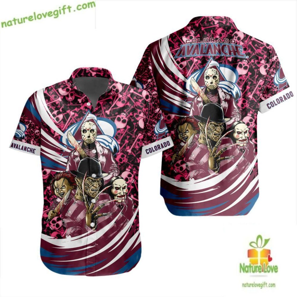 Colorado Avalanche Hawaiian Shirt Halloween Hockey Fan Gift Lv381081A254Cd67D8