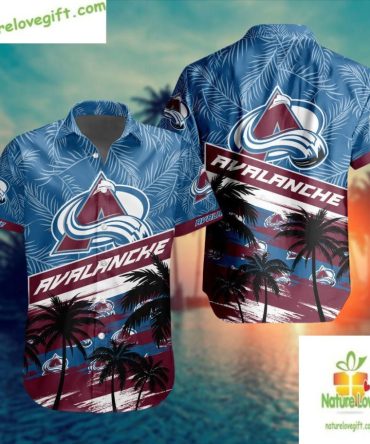 Colorado Avalanche Hawaiian Shirt With Palm Tree Design Lv5699944A0A9C2E73