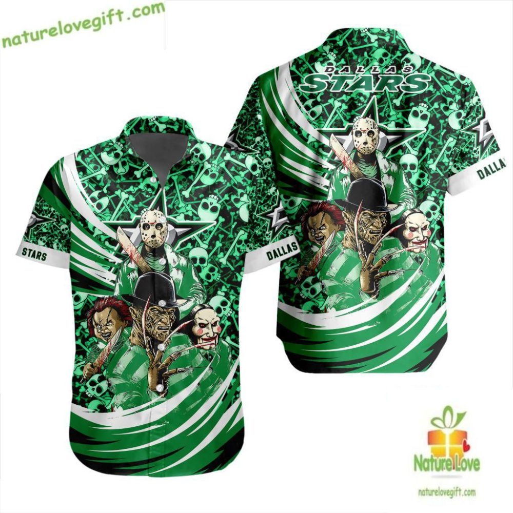 Dallas Stars Nhl Hawaiian Shirt Hockey Fan Halloween Design Lv136C3F