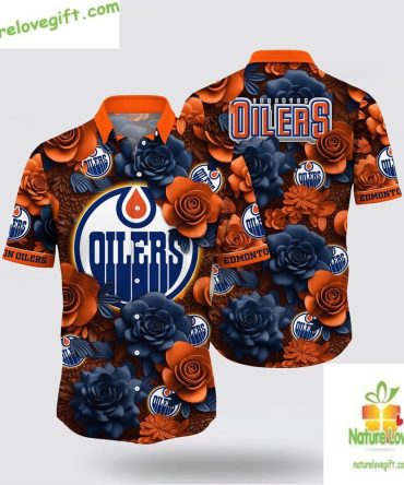 Edmonton Oilers Hawaiian Shirt Tropical Summer Fan Gift