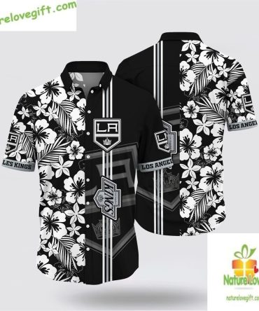 Los Angeles Kings Hawaiian Shirt Tropical Apricot Blossom Summer Tee Lvgae3Cg7L