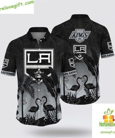 Los Angeles Kings Hawaiian Shirt Tropical Flamingo Summer Aloha