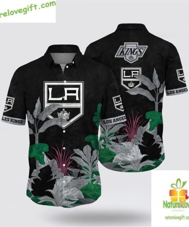 Los Angeles Kings Hawaiian Shirt Tropical Summer Aloha Shirt