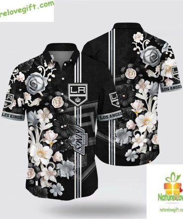 Los Angeles Kings Hawaiian Shirt Tropical Floral Summer Shirt Lvyhfqlrex