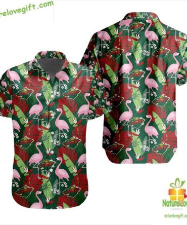 Minnesota Wild Hawaiian Shirt Flamingo Button Up Lv19E422055