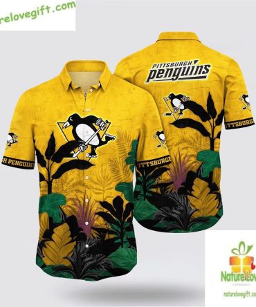 Pittsburgh Penguins Hawaiian Shirt Tropical Aloha Shirt