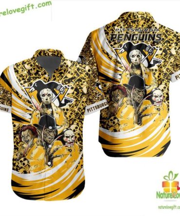 Pittsburgh Penguins Hawaiian Shirt Halloween Hockey Fan Gift Lv1331Aaa41Ad3Ffd3