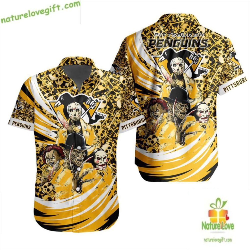 Pittsburgh Penguins Hawaiian Shirt Halloween Hockey Fan Gift Lv1331Aaa41Ad3Ffd3