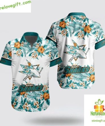 San Jose Sharks Hawaiian Shirt Team Beach Aloha Shirt