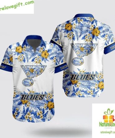 St Louis Blues Hawaiian Shirt Team Aloha Beach Vibe
