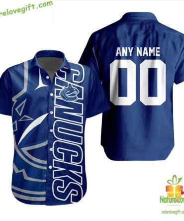 Vancouver Canucks Hawaiian Shirt Hockey Team Button Up Aloha Shirt