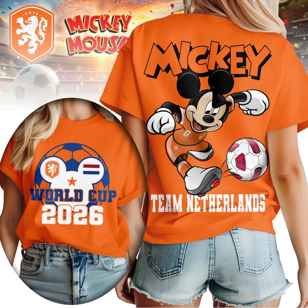 Netherlands , Premium Wc26 Mickey Women Shirt