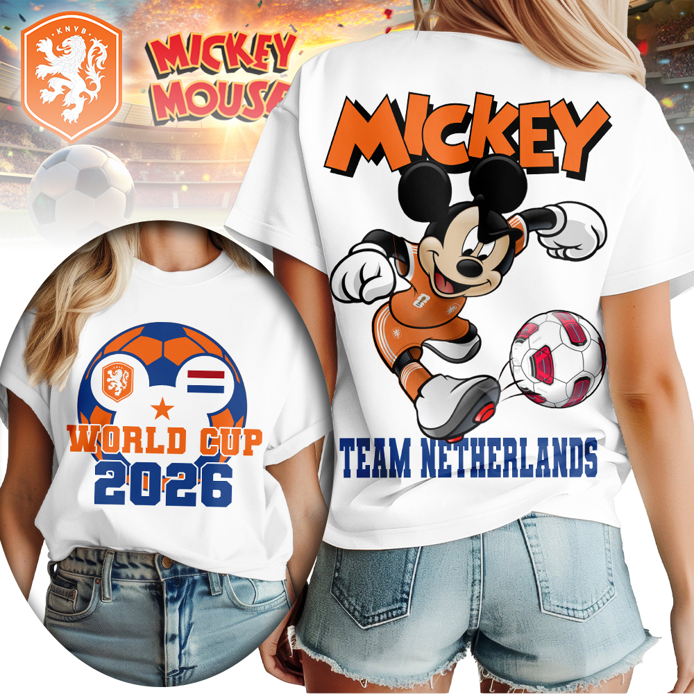 Netherlands , Premium Wc26 Mickey Women Shirt