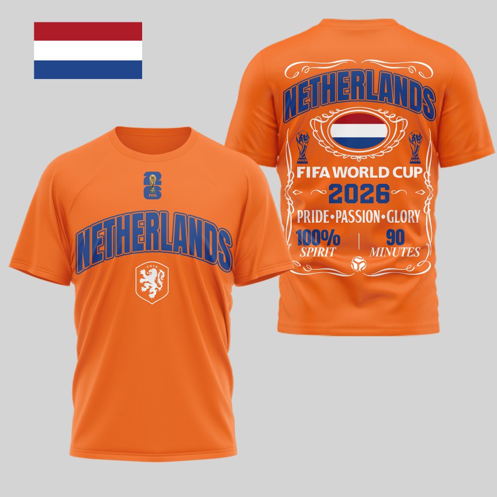 Netherlands , Premium Wc26 Pride Passion Glory 3D Shirt