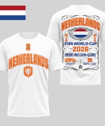 Netherlands , Premium Wc26 Pride Passion Glory 3D Shirt