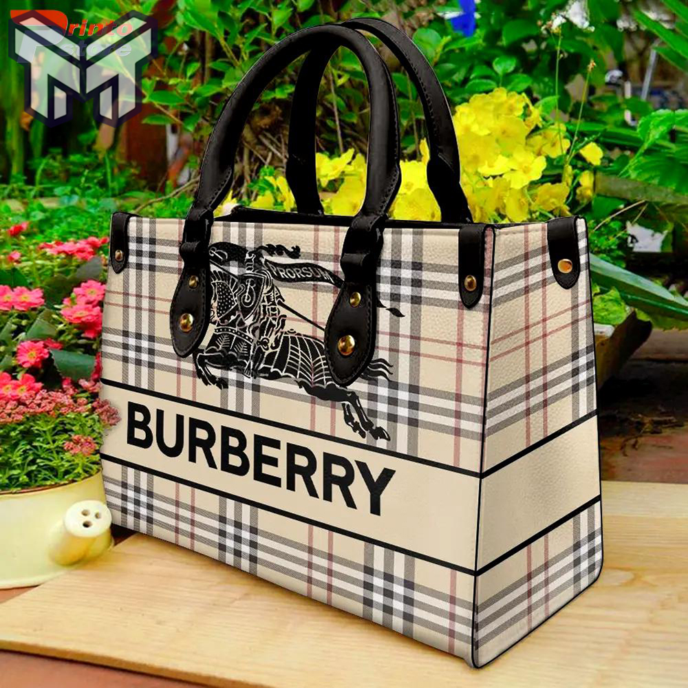 Burberry Leather Handbag Luxury Brand