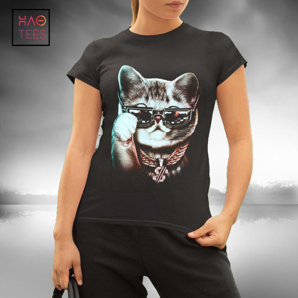 Noble Cat Wearing Glasses Is Very Eye-Catching T-Shirt - Image 2