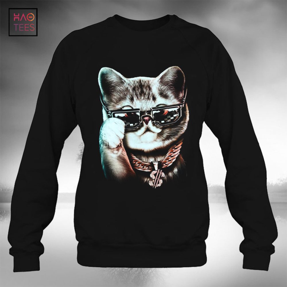 Noble Cat Wearing Glasses Is Very Eye-Catching T-Shirt - Image 3