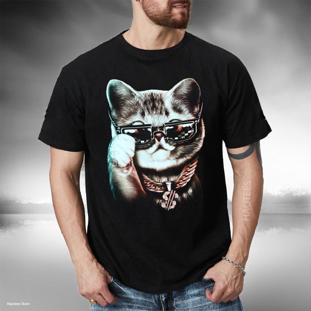 Noble Cat Wearing Glasses Is Very Eye-Catching T-Shirt