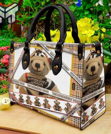 Official Burberry Leather Handbag Luxury Type01