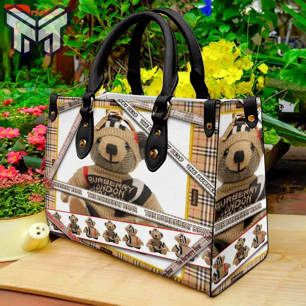 Official Burberry Leather Handbag Luxury Type01