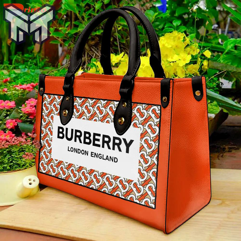 Official Burberry Leather Handbag Luxury Brand Type02
