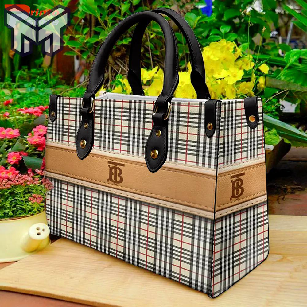 Official Burberry Leather Handbag Luxury