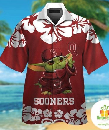 Oklahoma Sooners Baby Yoda Hawaiian Shirt Aloha Style Shirts