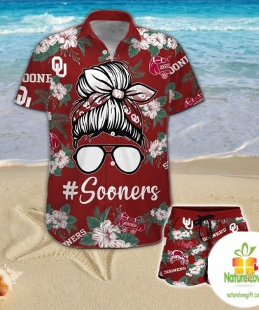 Oklahoma Sooners Hawaiian Shirt For Girls Aloha Button Up Shirts