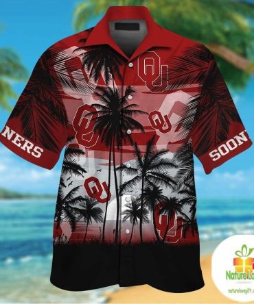 Oklahoma Sooners Hawaiian Shirt Aloha Short Sleeve Button Up