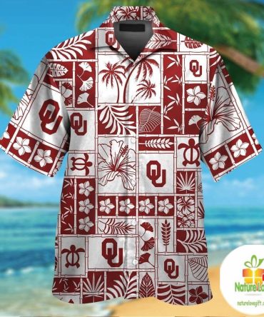 Oklahoma Sooners Hawaiian Shirts Tropical Aloha Shirt
