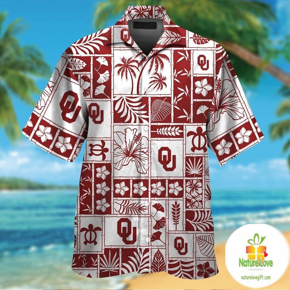Oklahoma Sooners Hawaiian Shirts Tropical Aloha Shirt