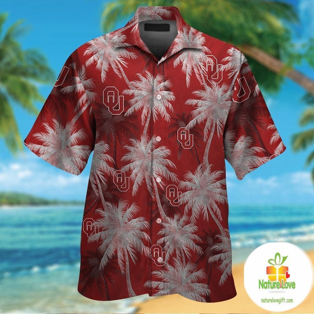 Oklahoma Sooners Hawaiian Shirt Tropical Button Up Shirts