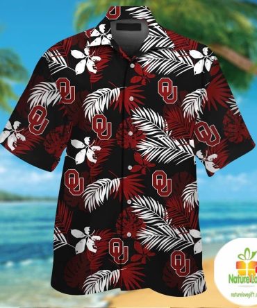 Oklahoma Sooners Hawaiian Shirt Tropical Aloha Button Up Ver05