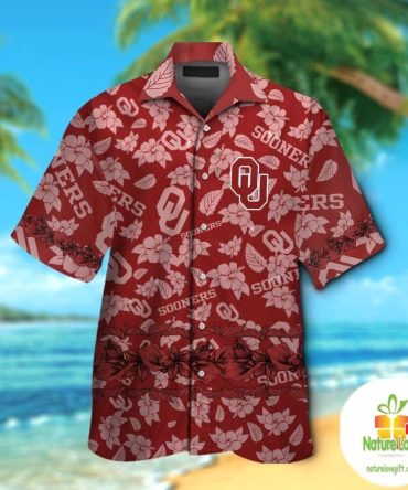 Oklahoma Sooners Hawaiian Shirt Tropical Aloha Button Up Ver06